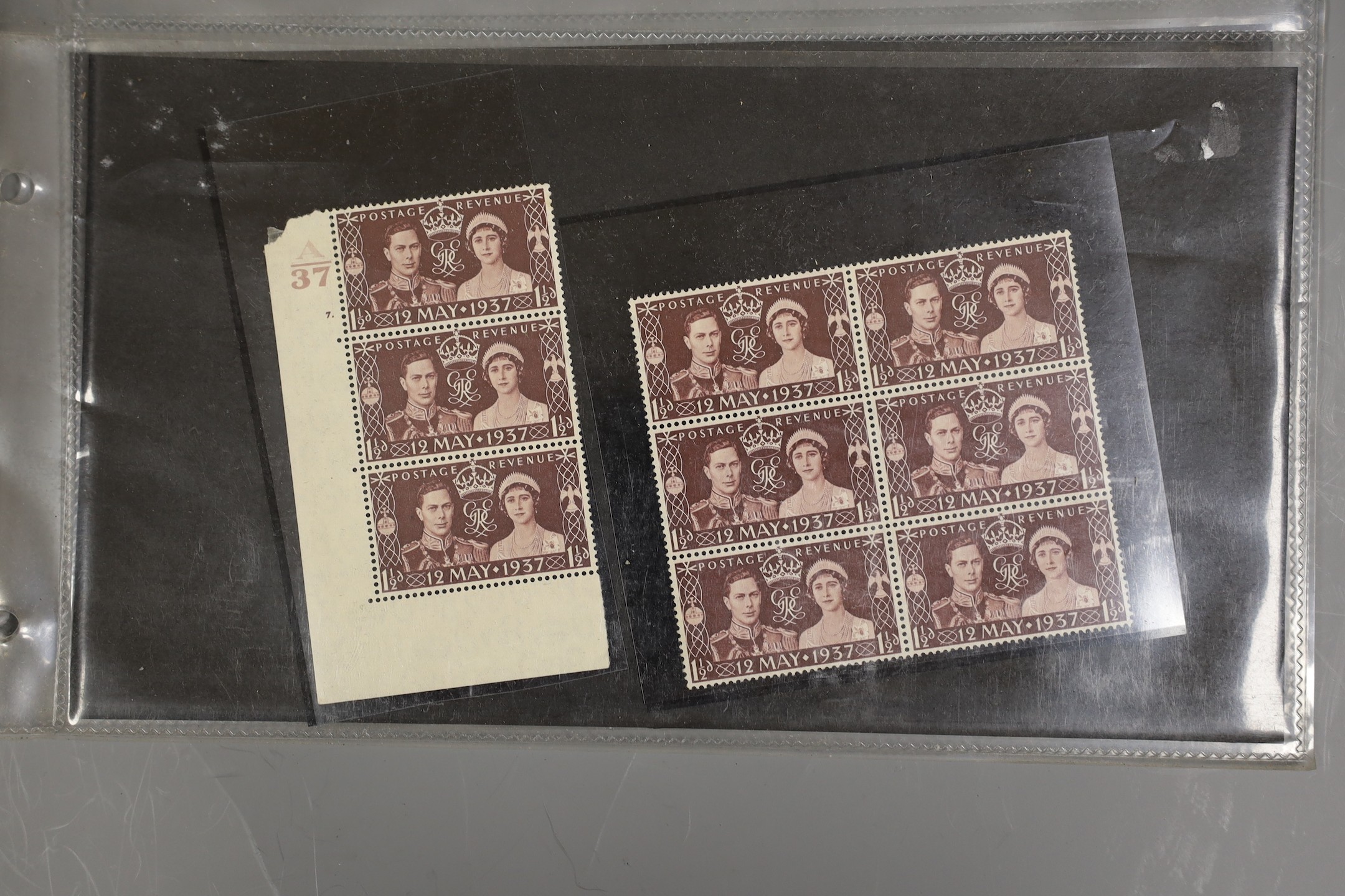A Victorian and later mixed stamp blocks